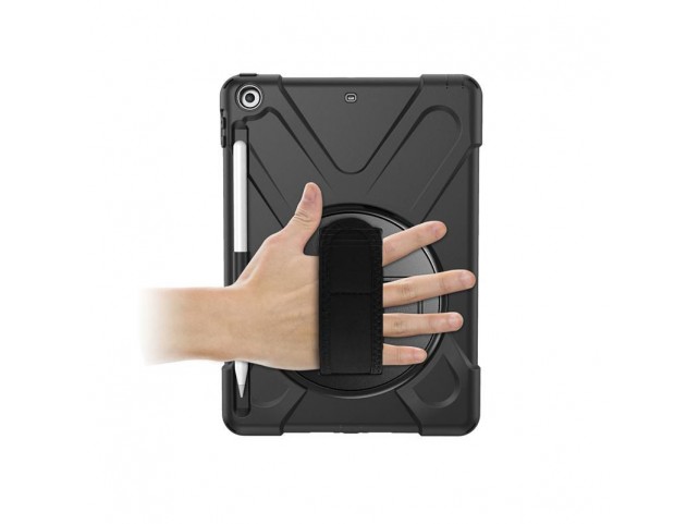eSTUFF AUSTIN Defender Case iPad 9.7  2018/2017 with hand strap and