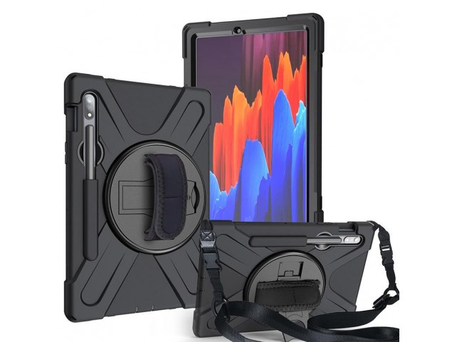 eSTUFF AUSTIN Defender Case Samsung  Galaxy Tab S7+/S8+ with hand