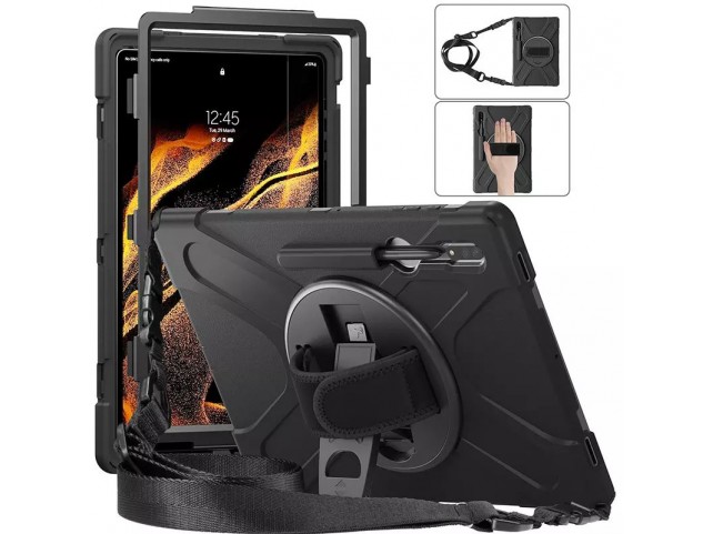 eSTUFF AUSTIN Defender Case Samsung  Galaxy Tab S8 Ultra with hand