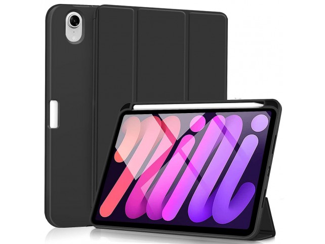 eSTUFF MIAMI Pencil Case iPad Mini  6. Black PU leather front
