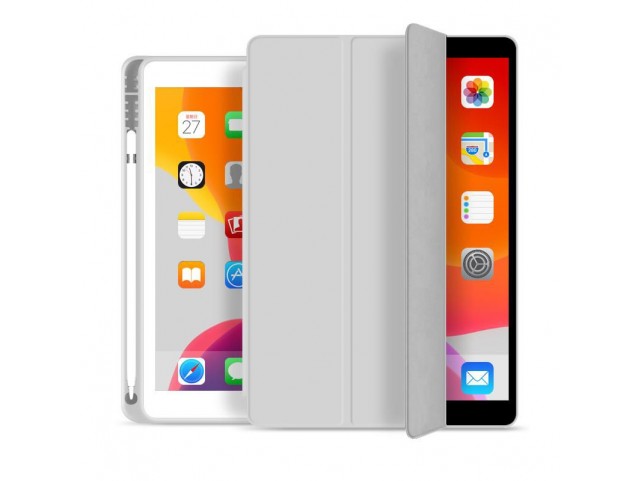 eSTUFF SEATTLE Pencil Case iPad 9.7  2018/2017. Grey PU leather