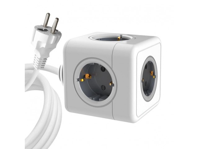 ProXtend 5-way Schuko Power Cube 1.4M  White
