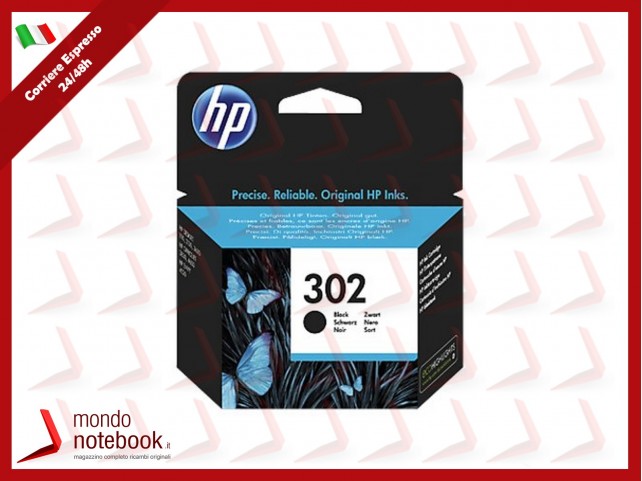 INK HP F6U66AE N.302 NERO x HP AiO 1110 2130 3630 3636 4520 3830 3831 3834 4650 4527 4657 5230