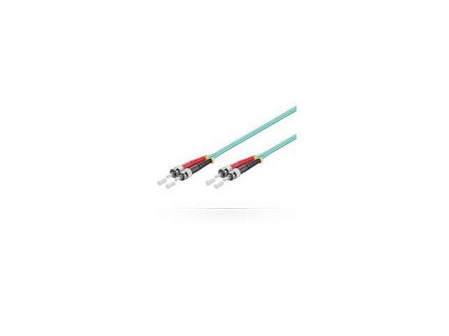 MicroConnect ST/UPC-ST/UPC 0.5m OM3  MM Duplex LSZH OD: 2mm, 0.3dB