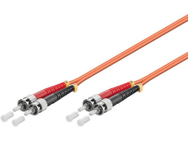 MicroConnect ST/UPC-ST/UPC 0.5m OM2  MM Duplex LSZH OD: 2mm, 0.3dB