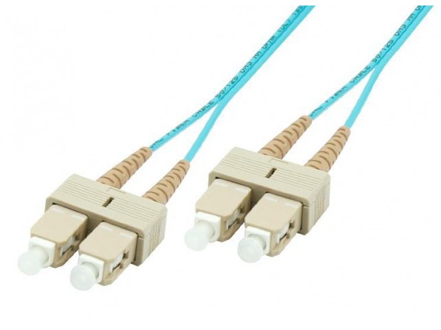 MicroConnect SC/UPC-SC/UPC 2m OM3  MM Duplex LSZH OD: 2mm, 0.3dB