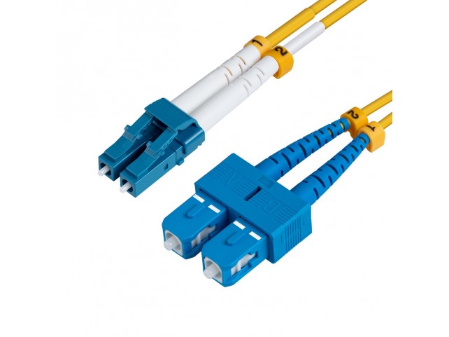 MicroConnect LC/UPC-SC/UPC 1.5m OS2  SM Duplex LSZH OD: 2mm, 0.3db