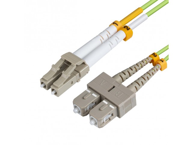MicroConnect LC/UPC-SC/UPC 5m OM5  MM Duplex LSZH OD: 2mm, 0.2dB