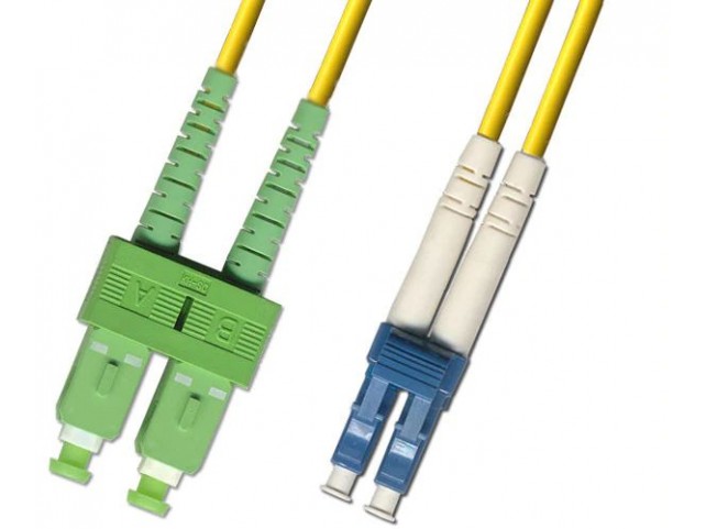 MicroConnect SC/APC-LC/UPC 1m OS2  SM Duplex LSZH OD: 2mm, 0.3db