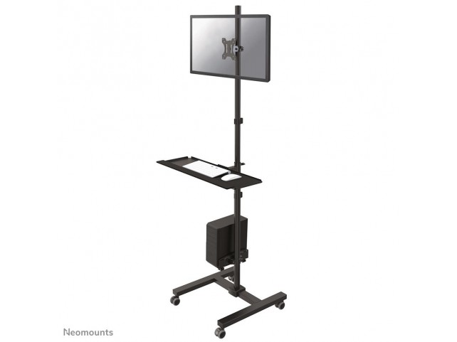 Neomounts by Newstar Mobile Workplace Floor Stand  monitor, keyboard/mouse & PC