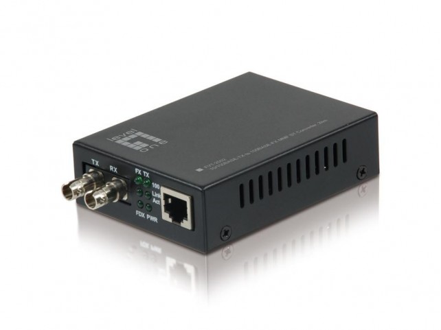 LevelOne 10/100BASE-TX-100BASE-FX MMF  RJ45 to ST Fast Ethernet