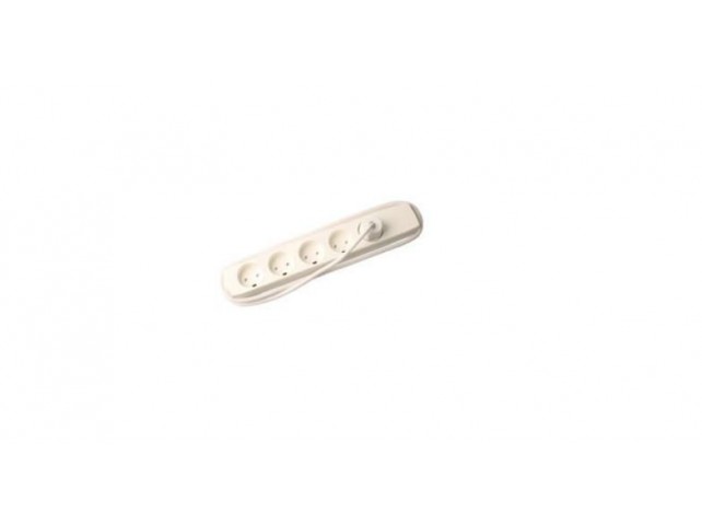 MicroConnect 5-way EDB Socket, White 10m  with Earth & Child protection