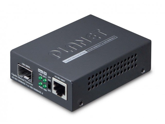10/100/1000Base-T to miniGBIC  (SFP) Media Converter