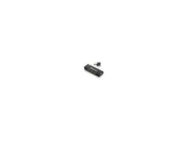 IOGEAR 4 Port USB 2.0 Hub  GUH285W6, 480 Mbit/s, Black,
