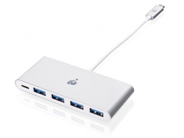 IOGEAR USB-C to 4 Port USB-A  Hub with PD Pass-Thru