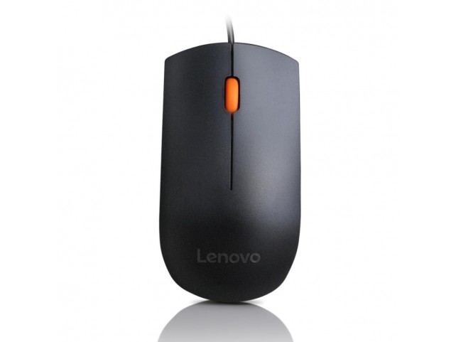 Lenovo Mouse Ambidextrous - USB  Type-A - 1600 DPI - Black