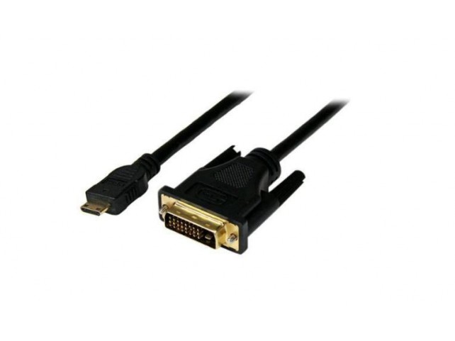 MicroConnect HDMI Mini - DVI-D M-M 1M  HDCP supported, Black