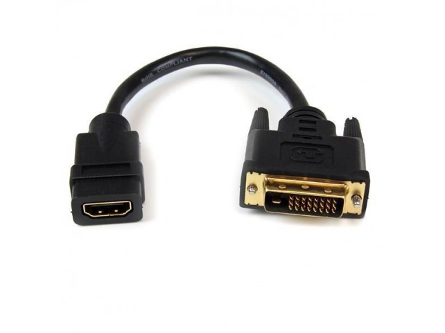 StarTech.com HDMI TO DVI-D ADAPTER - F/M  8in HDMI to DVI-D Video Cable