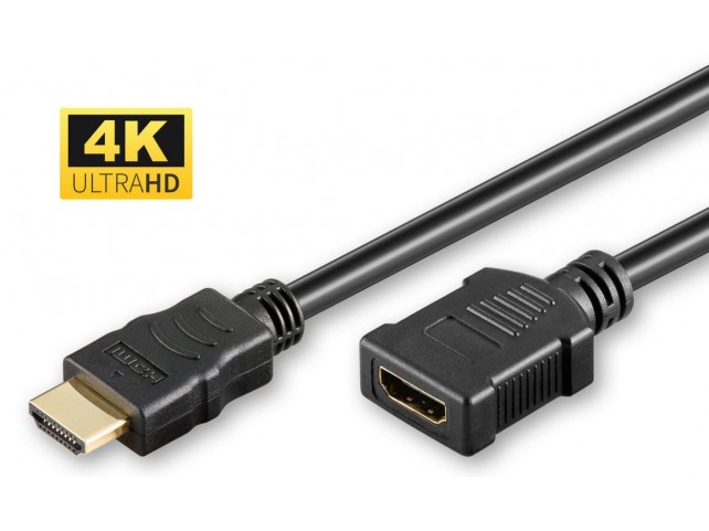 MicroConnect HDMI High Speed extension  cable, 3m High Speed HDMI