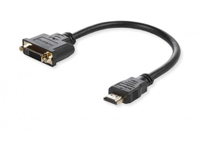 MicroConnect Adapter HDMI -  DVI M/F, 15CM  Black, HDMI to DVI (24+1)