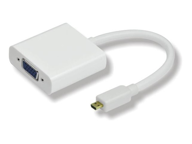 MicroConnect HDMI Micro - VGA adapter M-F  HDMI Micro D type - VGA 25cm