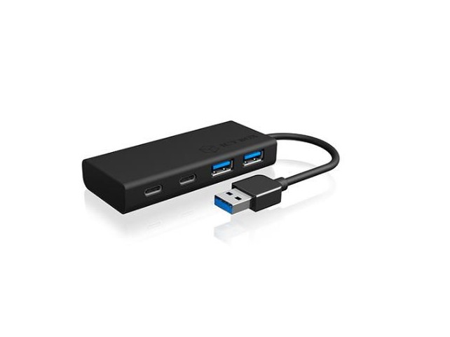 ICY BOX Usb 3.2 Gen 1 (3.1 Gen 1)  Type-A 5000 Mbit/S Black