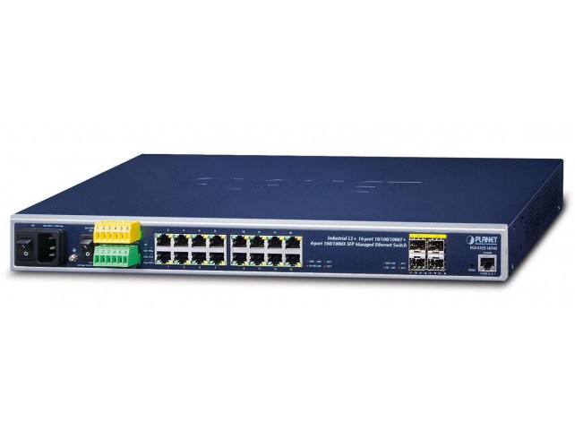 Planet IP30 19" Rack Mountable Ind  L2+/L4 Managed Ethernet Switch