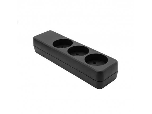 ProXtend Danish Power Strip 3-way Black  