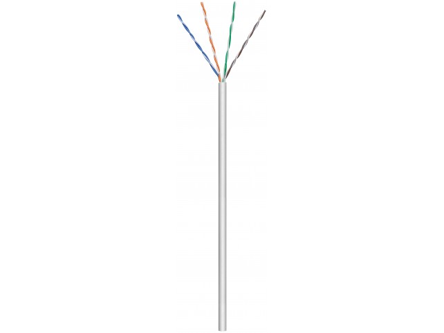 MicroConnect U/UTP CAT5e 100m Grey PVC  Solid AWG 24/1 CCA