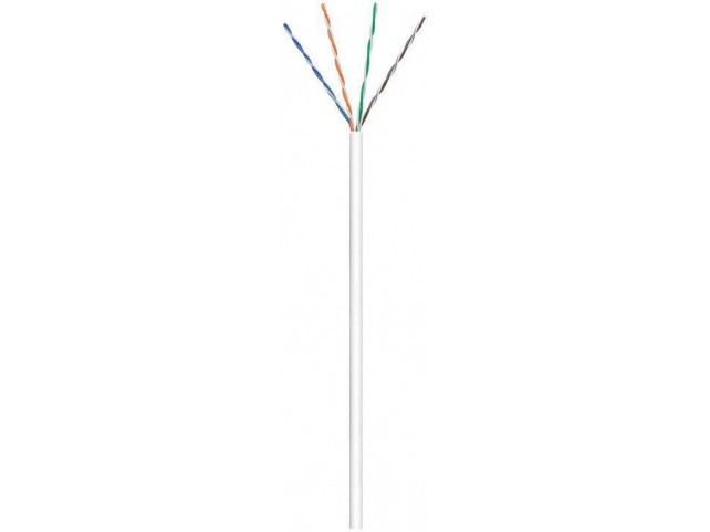 MicroConnect U/UTP CAT6 305m White PVC  Solid AWG23, CU