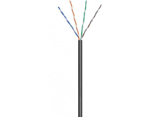 MicroConnect U/UTP CAT5e Outdoor 100m Black  Stranded, AWG26 CCA, Jacket PE