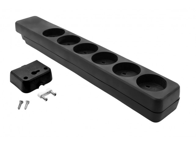 ProXtend Danish IT Power Strip 6-way  Black