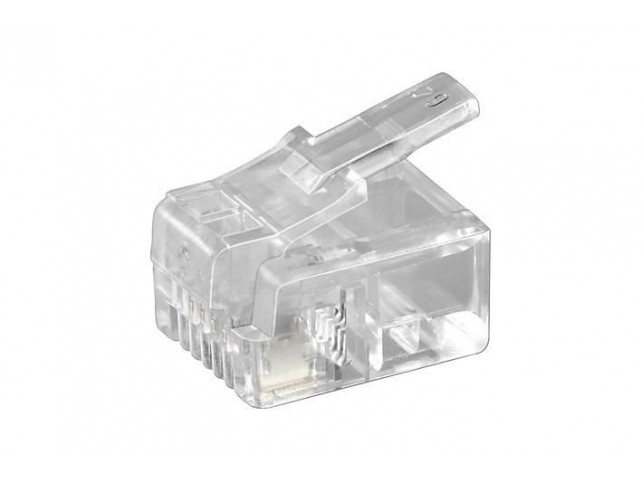 MicroConnect Modular Plug RJ11 6P4C, 10pcs  Unshielded version,