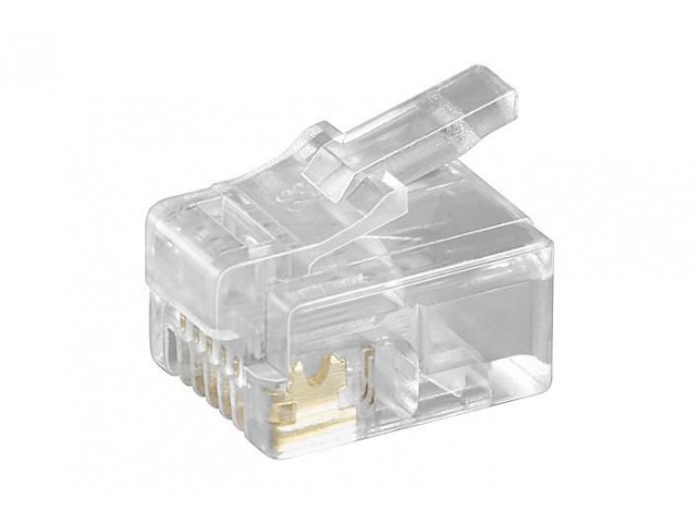 MicroConnect Modular Plug RJ12 6P6C, 10pcs  Unshielded version,