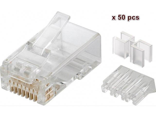 MicroConnect Modular Plug CAT5e Plug 8P8C  Unshielded, 50pcs in one bag