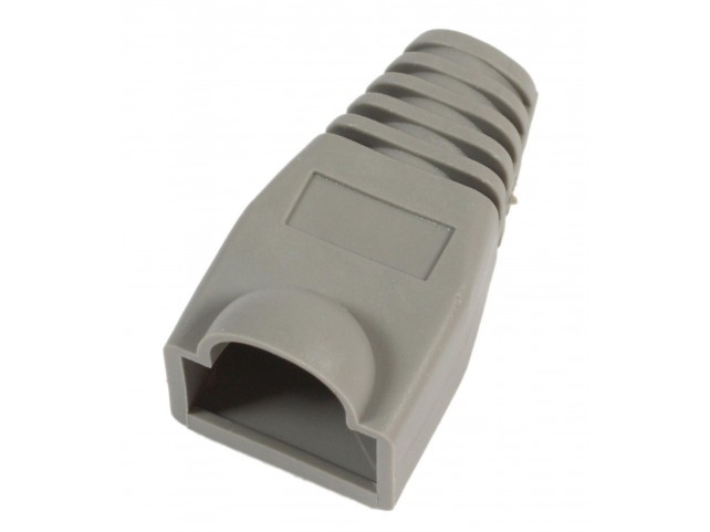 MicroConnect Boots RJ45 Grey, 50pcs  Cable lead in 6.40mm