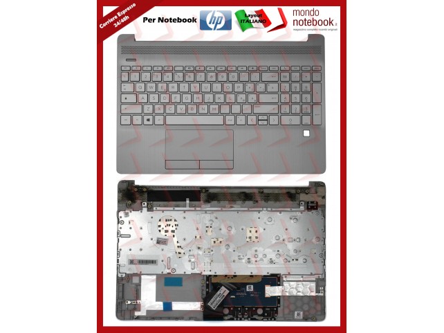 Tastiera con Top Case HP 15-DW (Italiana) con Finger Print