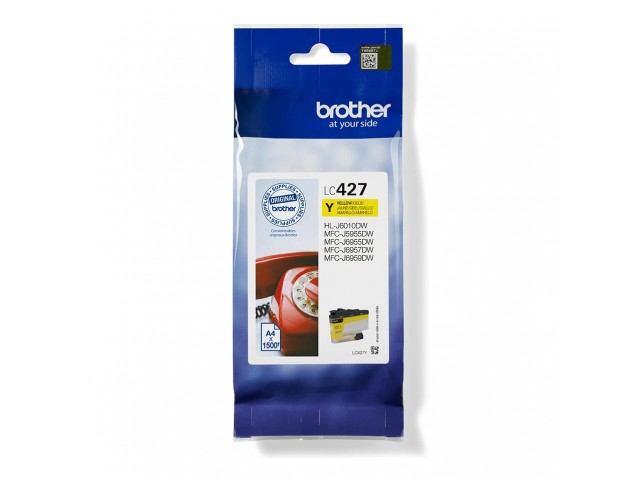 Brother LC-427Y ink cartridge  Original Yellow. Minimum
