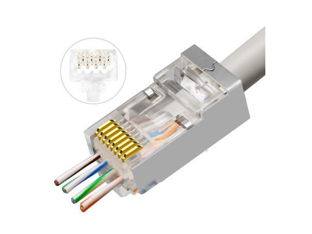 Lanview RJ45 STP plug Cat6 for  AWG23-24 stranded/solid