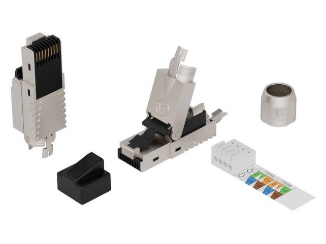 Lanview RJ45 FTP plug Cat6a for  AWG22-23 solid/stranded