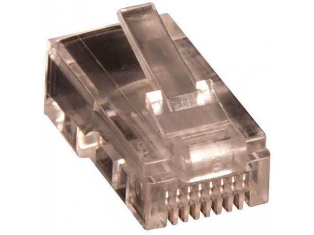 Lanview RJ45 UTP plug Cat5e for AWG  24-26 solid conductor 10pcs.