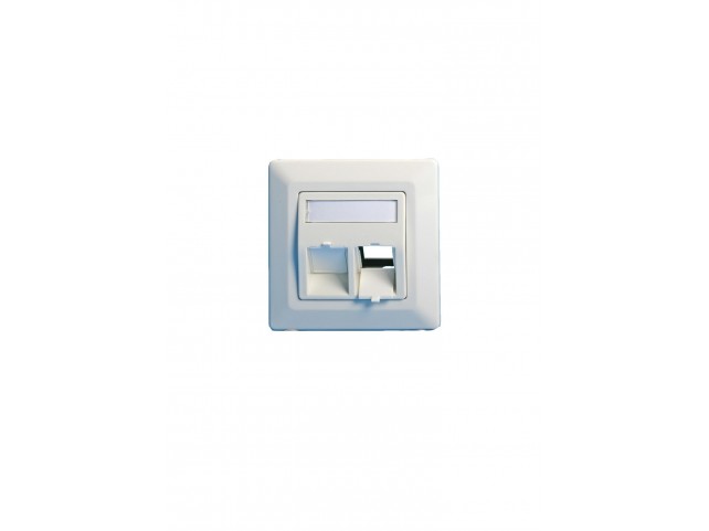 Lanview Wall plate, angled, 2 x  keystone EURO white