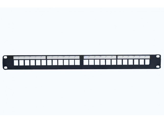 Lanview 24-port STP Cat6 + Cat6a  patch panel 1U for 19" rack