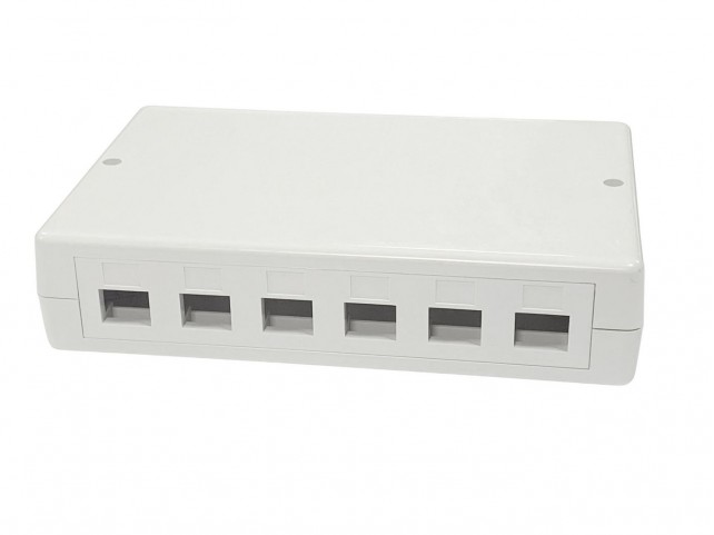 Lanview Surface mount box for 6/12 x  RJ45 jack