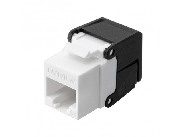 Lanview Cat5e Unshielded flip jack  keystone