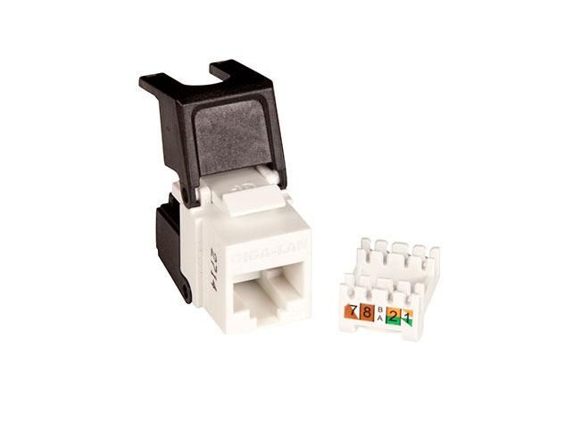 Lanview PRO Cat5e Unshielded flip  jack keystone