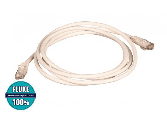 Lanview Cat6A U/UTP network cable,  white, LSZH 2M