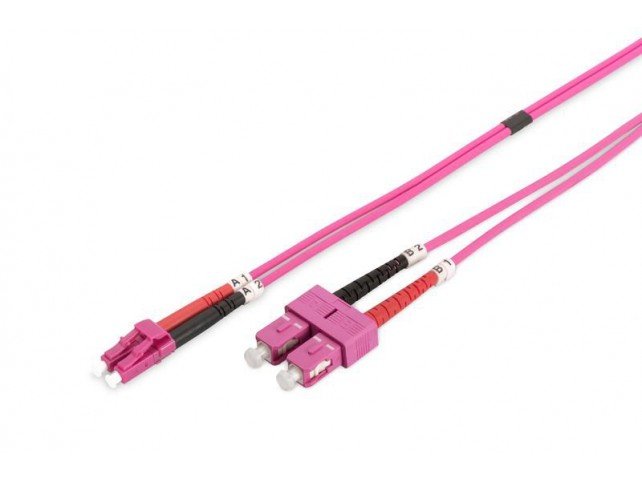 Lanview SC-LC Multi mode fibre cable  dublex OM4 50/125 LSZH 2M
