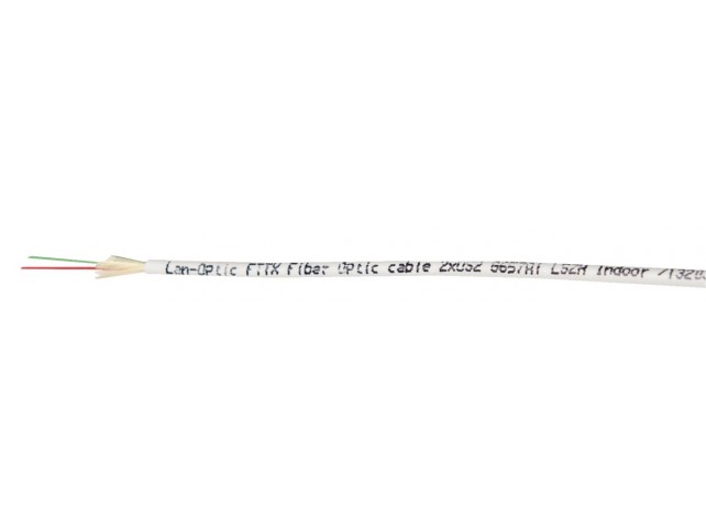 Lanview FTTH fibre cable 2 x 9/125 MY  OS2 LSZH G657A1 200m