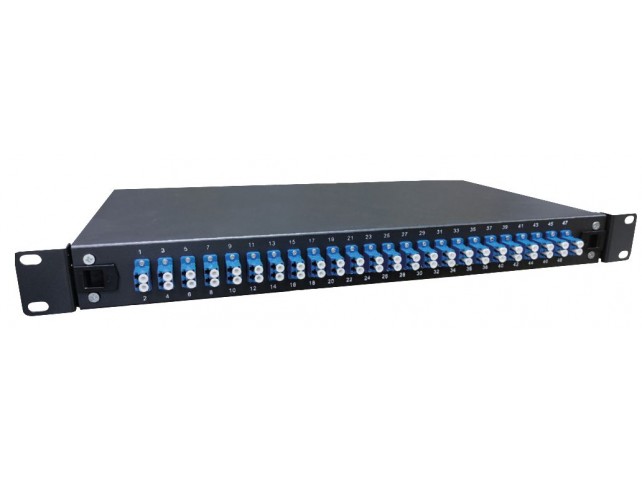 Lanview Fibre patch panel 19'' 1U  with 24 x LC duplex